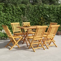  Folding Garden Chairs 6 pcs 47x63x90 cm Solid Wood Teak
