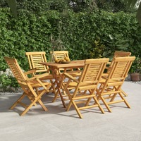  Folding Garden Chairs 6 pcs 56x63x90 cm Solid Wood Teak