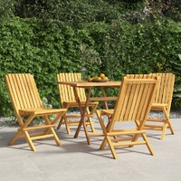  Folding Garden Chairs 4 pcs 47x47x89 cm Solid Wood Teak