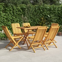  Folding Garden Chairs 6 pcs 47x47x89 cm Solid Wood Teak