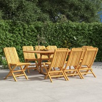  Folding Garden Chairs 8 pcs 47x47x89 cm Solid Wood Teak