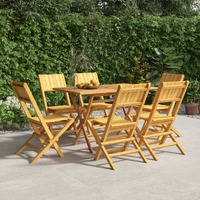  Folding Garden Chairs 6 pcs 47x61x90 cm Solid Wood Teak