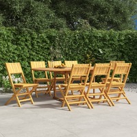  Folding Garden Chairs 8 pcs 47x61x90 cm Solid Wood Teak