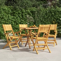  Folding Garden Chairs 4 pcs 55x61x90 cm Solid Wood Teak