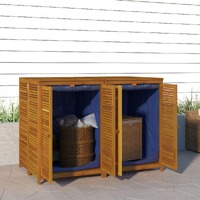  Garden Storage Box 140x87x104 cm Solid Wood Acacia