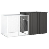  Rabbit Cage Anthracite 200x91x100 cm Galvanised Steel