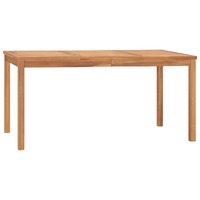  Garden Dining Table 160x80x77 cm Solid Teak Wood