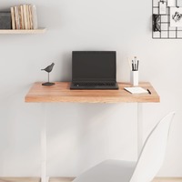  Table Top Light Brown 80x60x4 cm Treated Solid Wood Oak