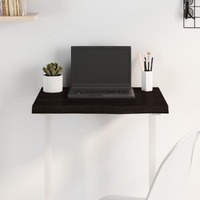  Table Top Dark Brown 60x40x4 cm Treated Solid Wood Oak