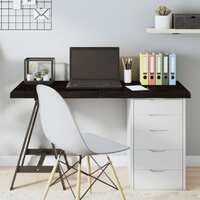  Table Top Dark Brown 120x60x4 cm Treated Solid Wood Oak