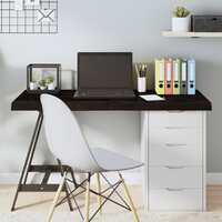  Table Top Dark Brown 120x60x6 cm Treated Solid Wood Oak