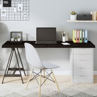  Table Top Dark Brown 160x40x4 cm Treated Solid Wood Oak