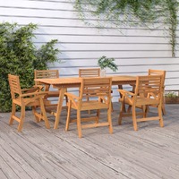  Garden Chairs 6 pcs 58x58x87 cm Solid Wood Acacia