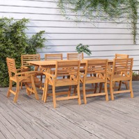 Garden Chairs 8 pcs 58x58x87 cm Solid Wood Acacia