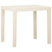 Garden Table White 79x65x72 cm Plastic