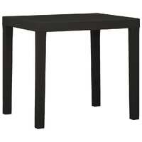  Garden Table Anthracite 79x65x72 cm Plastic