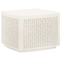  Garden Table White 53x53x40 cm Plastic