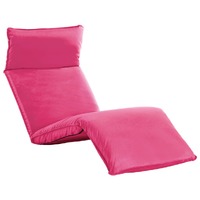  Foldable Sunlounger Oxford Fabric Pink