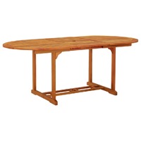  Garden Table 200x100x75 cm Solid Wood Eucalyptus