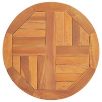  Table Top Solid Teak Wood Round 2.5 cm 50 cm