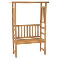  Garden Bench with Pergola 115 cm Solid Wood Teak