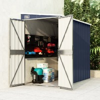  Wall-mounted Garden Shed Anthracite 118x194x178 cm Steel