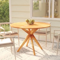  Garden Table 110x110x75 cm Solid Wood Acacia