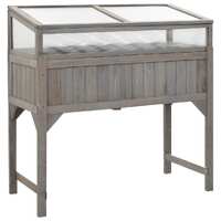  Raised Bed with Greenhouse 110x54x120 cm Solid Fir Wood
