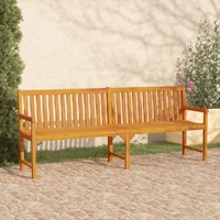  Garden Bench 219 cm Solid Acacia Wood