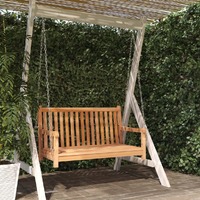  Swing Bench Solid Teak Wood 114x60x64 cm