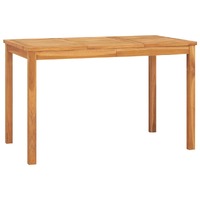  Garden Dining Table 120x70x77 cm Solid Teak Wood