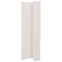  Double-Sided Garden Fence 90x400 cm White