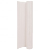 Double-Sided Garden Fence 110x500 cm White
