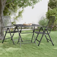  Garden Table 80x80x72 cm Expanded Metal Mesh Anthracite