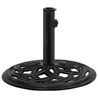  Umbrella Base Black 44x44x31 cm Cast Iron