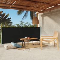  Patio Retractable Side Awning 117x300 cm Black