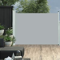  Patio Retractable Side Awning 117x500 cm Grey