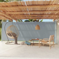  Patio Retractable Side Awning 200x600 cm Grey