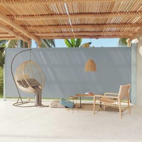  Patio Retractable Side Awning 220x600 cm Grey