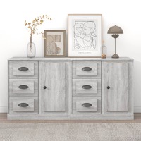  Sideboards 2 pcs Grey Sonoma Engineered Wood