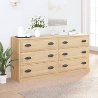  Sideboards 2 pcs Sonoma Oak Engineered Wood