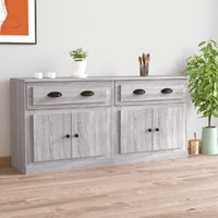  Sideboards 2 pcs Grey Sonoma Engineered Wood
