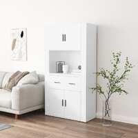  Highboard White Engineered Wood