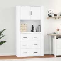  Highboard White Engineered Wood