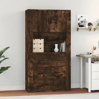  Highboard Smoked Oak Engineered Wood
