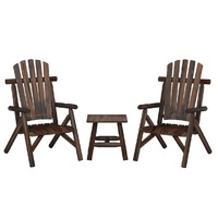  3 Piece Garden Lounge Set Solid Wood Spruce