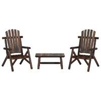  3 Piece Garden Lounge Set Solid Wood Spruce