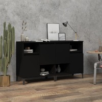  Sideboards 2 pcs Black 60x35x70 cm Engineered Wood