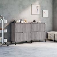  Sideboards 2 pcs Grey Sonoma 60x35x70 cm Engineered Wood