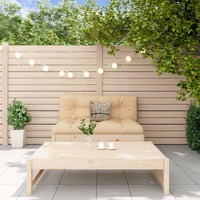  2 Piece Garden Lounge Set with Cushions Solid Wood